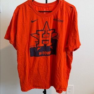 🌿 Nike Orange H-Town Graphic Tee